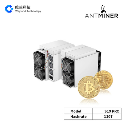 S19Pro 110T Bitcoin Miner BTC/BCH/BSV Convertible Liquid Cooling 29.5J/T RJ45 SHA256 Oil Cooling