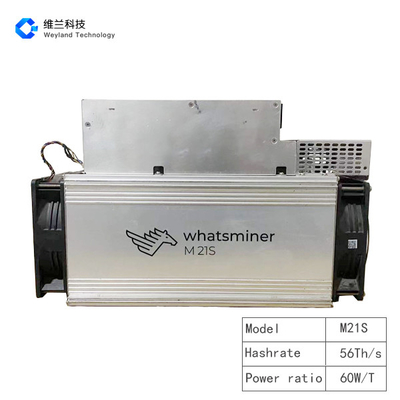 Asic Microbt Whatsminer M21s 56t 60W SHA-256 Metal Material