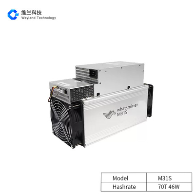 46W/T M31S Whatsminer Bitcoin Miner 70T 70T/S High Computing Power