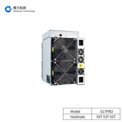 Second hand 39.5W/T​ Asic BTC Miners , Antminer S17 Pro 50T 53T 56T