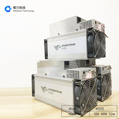 3264W 3536W Whatsminer Bitcoin Miner , BCH Whatsminer M20s 68th/S