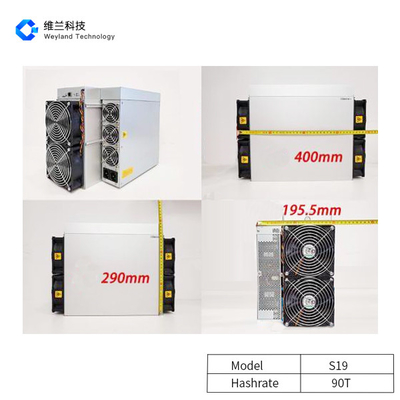 S19  90T   Antminer BTC Miner 3105W Mining 34.5J/T​​