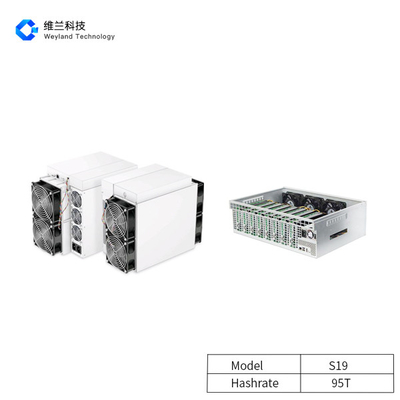BTC Asic Antminer S19 95Th/s  four fan structure for Bitcoin mining