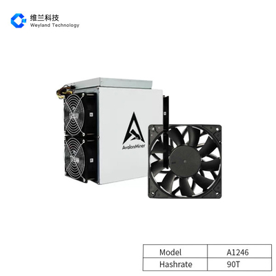 81-90TH/S Canaan Avalon Miner , Dual Cooling Fans Avalon A1246 90t