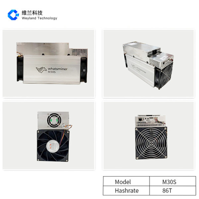 BTC,BCH Microbt Whatsminer M30s 86T ASIC 3268W with 468 chips