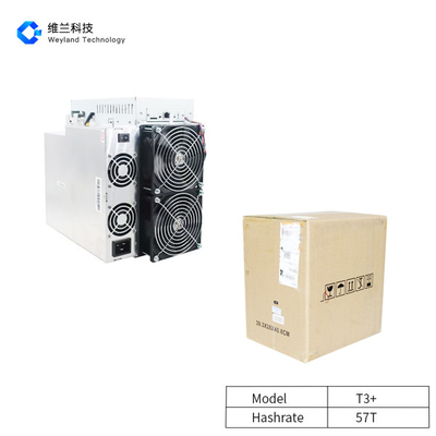 Second hand Innosilicon T3+ 57t SHA-256 Metal Material 10.38kg