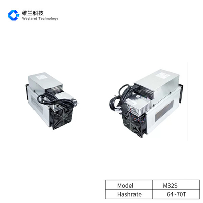 SHA 256 Asic BTC Miners Whatsminer M32 66T With Two Cooling Fans