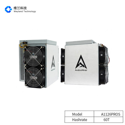 SHA256 Canaan Avalon Miner 3420W A1126PROS 60T For Bitcoin