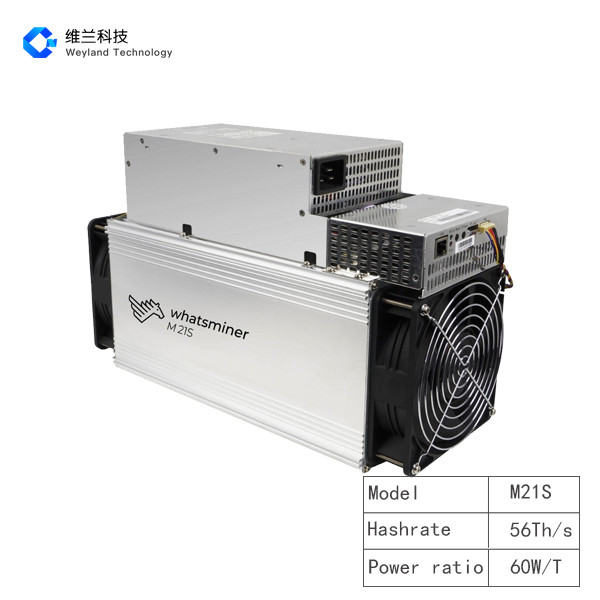 Asic Microbt Whatsminer M21s 56t 60W SHA-256 Metal Material