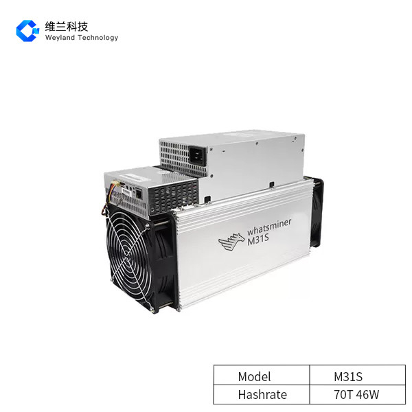 46W/T M31S Whatsminer Bitcoin Miner 70T 70T/S High Computing Power