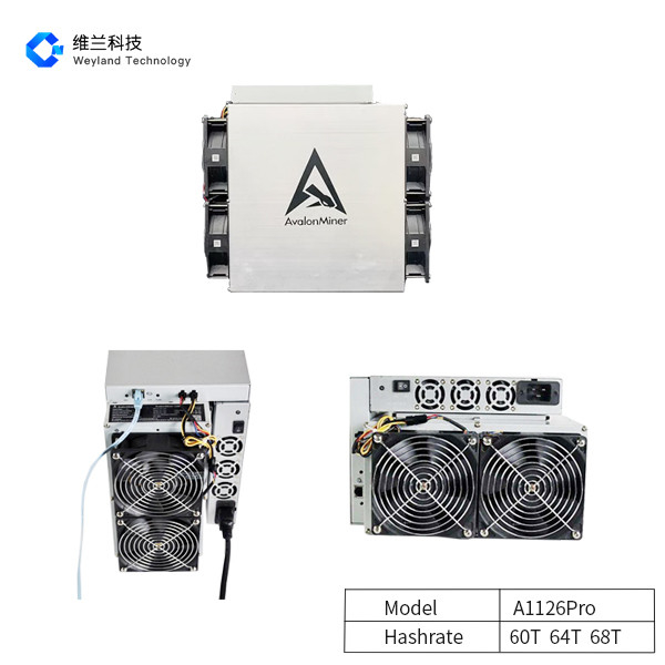 50W/T 54T/W 57W/T Asic BTC Miners , Canaan Avalon A1126 PROS 60T 64T 68T