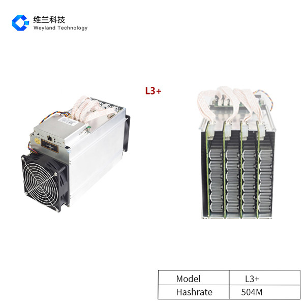 1.6J/M 800W LTC Miner Machine , BM1485 Bitmain Antminer L3+ 504mh